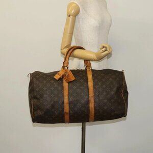 LOUIS VUITTON Monogram Keepall 50 Boston Bag